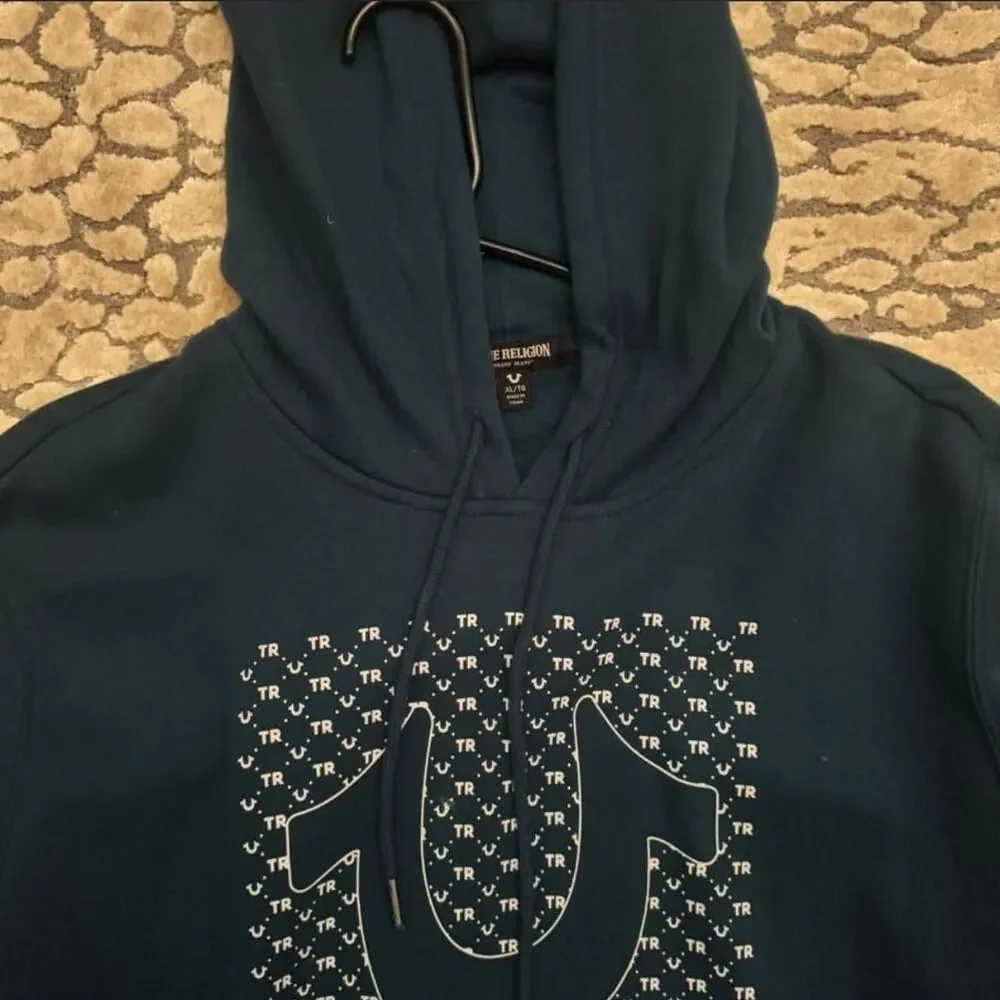 True Religion Blue and Navy Hoodie